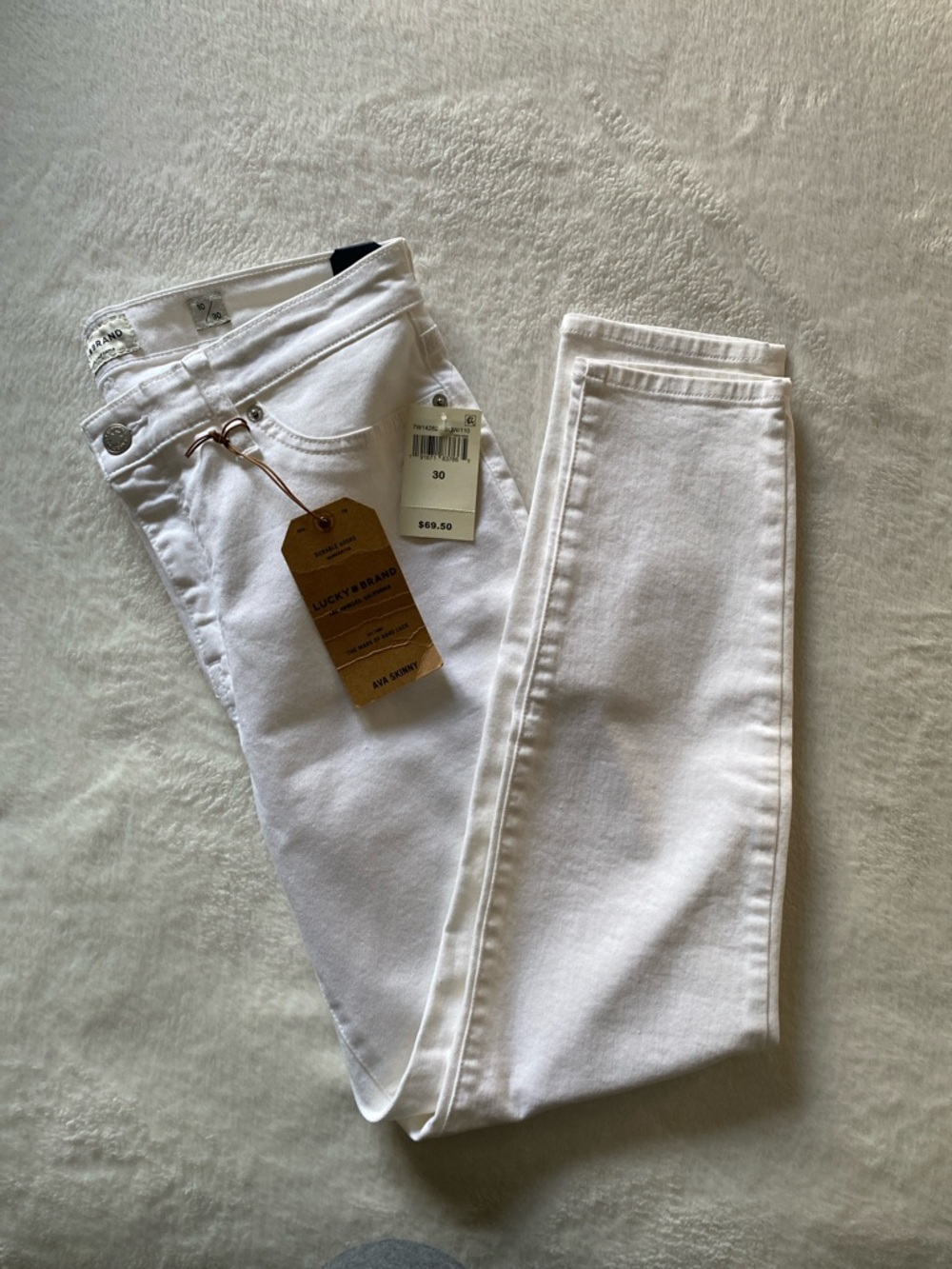 Lucky Brand White Skinny Jeans - Women's